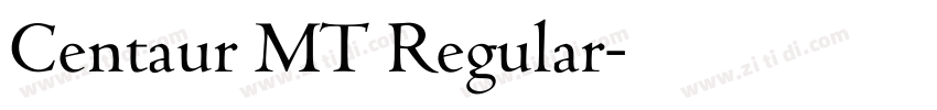 Centaur MT Regular字体转换